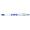 Draft White Barrel Stylus Pen - Blue